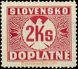 35373 - 1940 Alb.D9Y Postage due stmp 2 Koruna with wmk, mint never