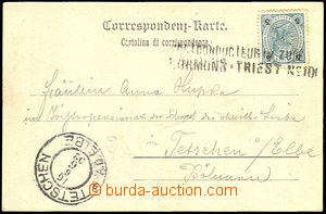 35392 - 1902 straight line postmark Postconductor im Zug/ LORMONS -