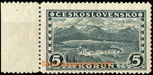 35420 - 1926 Pof.228 Prague, Tatras, marginal piece, P6, mint never