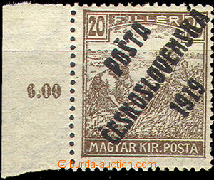 35425 - Pof.107 postage stmp Reaper, with L margin and control-numb