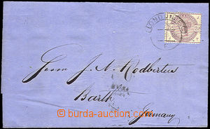 35437 - 1885 folded letter addressed to to Germany, with 2½p,
