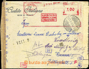 35442 - 1943 commercial letter addressed to to Vienna, franked by me