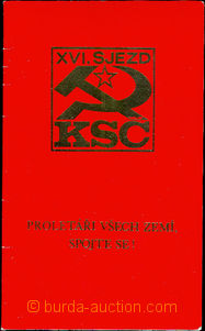 35483 - 1981 document delegáta 16.sjezdu Communist Party of Czechos