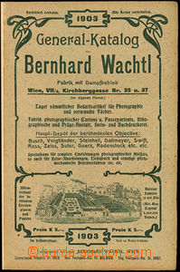 35586 - 1903 General - Catalogue, Bernhard Wachtl, bounded ceníkov