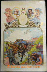 35588 - 1914 Un war Austrian děkovný diploma with portraits F.Jose