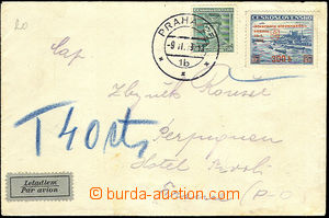 35645 - 1939 airmail letter franked with. i.a. overprint stamp. Pof.