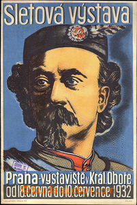 35670 - 1932 carton flyer A4 with picture dr.M.Tyrše as upoutávka