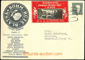 35685 - 1931 commercial PC with additional-printing Böhm - rose, Bl
