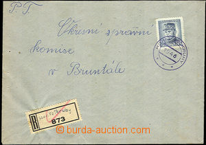 35687 - 1946 Reg letter with Pof.426 (10K), provisional circular pmk