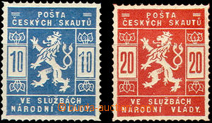 35773 - 1918 PLATE PROOF Pof.SK1 + SK2 in original colors - lighter