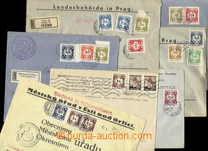 35806 - 1941-42 comp. 15 pcs of letters franked with. service stmp i