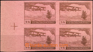 35845 - 1930 issue III PLATE PROOF stamp. 5CZK, Pof.L12, marginal b
