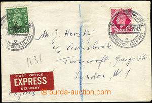 35890 - 1943 franked with. Ex(!) letter with cancel. Czechosl. FP/ 7