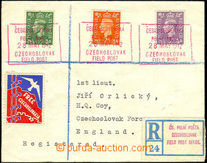 35893 - 1942 Reg letter, red framed pmk CS.FP 28.May.42, Reg label F