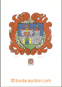 35916 - 1982 stamp design Heraldry Pof.2527, multicolor graphic shee