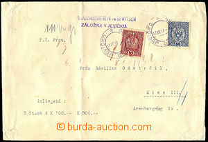35991 - 1917 money letter for 300K in/at ordinary. envelope A5, with