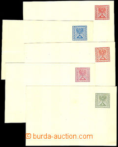 35999 - 1922 5 pcs of private prints cards with stamp. Eagle issue 1
