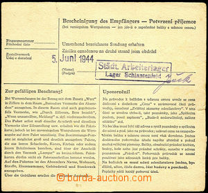 36003 - 1944 LAGER (camp) SCHLANTENFELD framed pmk on/for complete