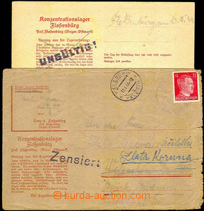 36019 - 1944 C.C. FLOSSENBÜRG letter on/for pre-printed blank form
