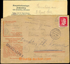 36020 - 1944 C.C. FLOSSENBÜRG letter on/for pre-printed blank form