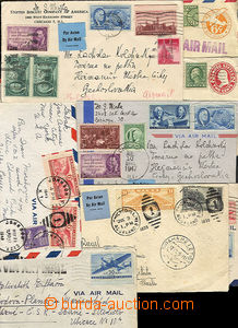 36190 - 1913-52 comp. 8 pcs of entires sent to Europe, from that 2x