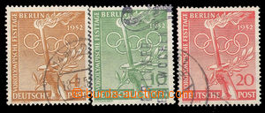 36214 - 1952 Mi.88-90 Předolympijské celebration, rest of hinge, g