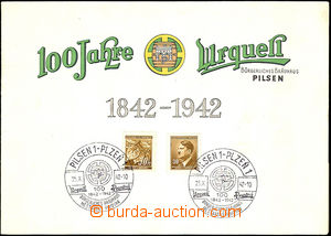 36299 - 1942 memorial two-sheet to/at 100 flights/years Plzeňského