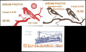 36345 - 1994/95 comp. 3 pcs of stamp-booklet, ZS26 and 27 Zpěvné b