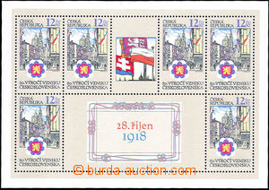 36372 - 1998 Pof.PL197 I, miniature sheet 80. anniv of Czechoslovaki