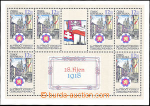 36375 - 1998 Pof.PL197 II, miniature sheet 80. anniv of Czechoslovak
