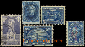 36444 - 1875/26 comp. 5 pcs of single better stamps : Mi.48 (light a
