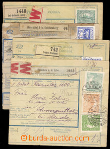 36448 - 1920 comp. 4 pcs of larger parts post. dispatch-notes from p