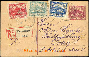 36449 - 1919 1919 CDV10 registered uprated with Pof.5, 8, 10, Hunga