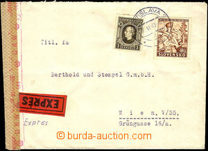 36460 - 1943 Ex letter to Wien (Vienna), with Alb.32, 41, CDS Bratis