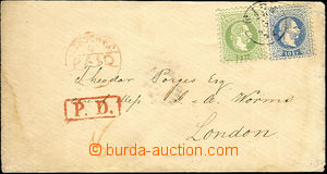 36471 - 1871 letter to England with VI. issue 3 Kreuzer + 10Kr, Mi.3