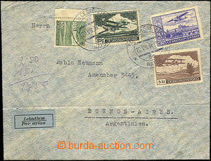 36490 - 1938 issue III air-mail letter to Argentina, with Pof.L13,