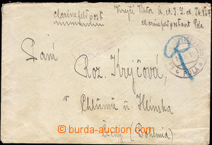 36491 - 1918 S.M. Dampfer IV. ZENSURIERT, frame censorship mark in v
