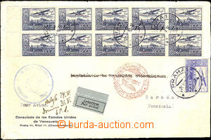 36509 - 1938 1938 III.issue airmail letter sent from Venezuelan cons