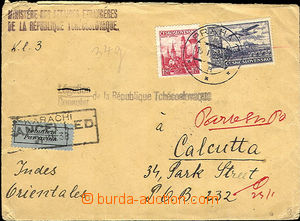 36512 - 1938 III.issue airmail letter from Ministry of foreign affai