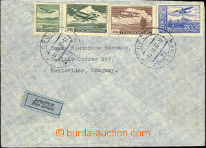 36519 - 1937 issue III air-mail letter to Urugvaye, with Pof.L13, L