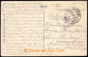 36526 - 1915 S.M.S. MAGNET, violet-black double circle pmk with eagl