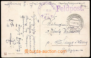 36531 - 1916 S.M.S. REKA round violet postmark with date 8.VIII.16,