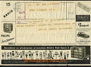 36549 - 1934 advertising telegram No.15, 769 č.(II-1934), used with