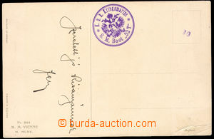 36564 - 1915? S.M. Boot 52T, round violet postmark with eagle, bianc
