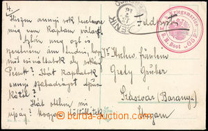 36566 - 1916 S.M. Boot 65F round red postmark with eagle, CDS Šiben