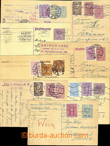 36570 - 1920-23 comp. 8 pcs of mainly to Czechoslovakia sent PC in/a