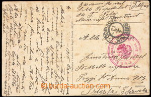 36571 - 1915 S.M. Boot 80T red circular pmk with eagle, CDS Šibenik