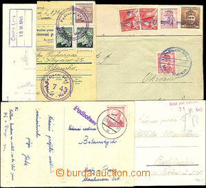 36615 - 1945-46 comp. 6 pcs of entires with very nice postal imprint