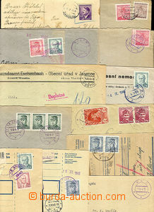 36616 - 1945-46 CZECHOSLOVAKIA 1945-92 selection of 23 pcs of entire