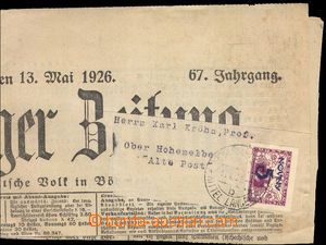 36654 - 1926 more/larger newspaper cut square with address label (Re